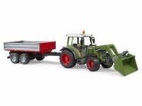 BRUDER 02182 - Fendt Vario 211 - Traktor mit Frontlader und Bordwandanhänger