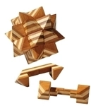 Denk- und Knobelspiele Apollo-Puzzle - Bambus - 12 Puzzleteile - Denkspiel -