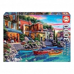 EDUCA Puzzle - Sonnenuntergang in Como - 3000 Teile 302857