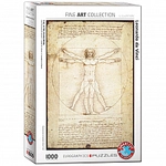 eurographics Puzzle - Der Vitruvianische Mensch von Leonardo Da Vinci - 1000...