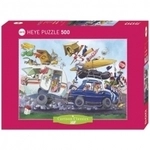 Heye Puzzle - Off On Holiday!, Cartoon Classics - 500 Teile 296443