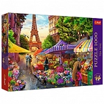 Trefl Puzzle - Tea Time - Blumenmarkt in Paris - 1000 Teile 303011
