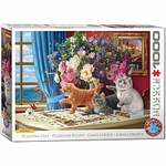 eurographics Puzzle - Puzzelnde Katzen - 1000 Teile 301163