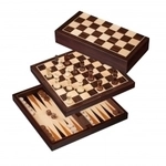 Philos Schach-Backgammon-Dame-Set - Feld 30 mm - Birke 259886