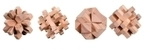 Philos Puzzleset I - Buche - Level 2 - 4 unterschiedliche Knobelspiele 259909