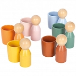 small foot Montessori Sortierbecher mit Figuren 302799
