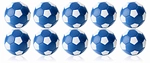 Kickerball - 10er Set - Winspeed blau/wei&szlig; - 35mm 303213