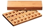 Mancala Hus - klein - Bambus - mit Natursteinen 242410