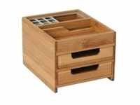 Bartl Schreibtischbox M Bambus-Alu 245262