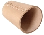 Bartl W&uuml;rfelbecher Leder natur 269616