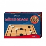 NORIS Spiele Deluxe - M&uuml;hle und Dame 266420