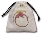 Q-Workshop Color Dragon W&uuml;rfel Stoffbeutel - 110x120mm - beige 267648