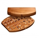 Mancala Hus - Samena-Holz - mit bunten Natursteinen 242413