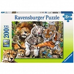 Ravensburger Puzzle - Schmusende Raubkatzen (200 XXL Teile) 300017