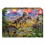 EDUCA Puzzle - Dinosaurier-Treffen - 500 Teile 302822