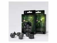 Q-Workshop Elvish Dice Black und White - 7 257580