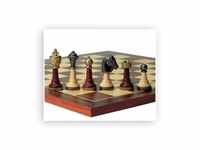 Weible Schachfiguren - Holz und Metall - Staunton - Königshöhe 75mm 245614