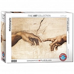 eurographics Puzzle - Die Erschaffung Adams (Detail) von Michelangelo - 1000...