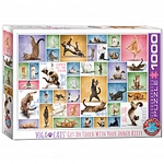 eurographics Puzzle - Yoga Katzen - 1000 Teile 300903