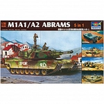 Trumpeter - M1A1/A2 Abrams 5 in 1 - 1:35 - 616 Teile 307875