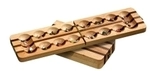 Mancala Kalaha - Walnuss und Eiche - zusammenklappbar 242403