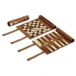 BG - Reisespiel - Schach - Backgammon und Dame-Set - aufrollbar 242174