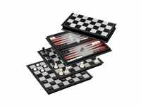 Philos Schach Backgammon Dame Set - Kunststoff - Feld 37 mm - magnetisch 290764