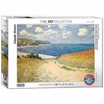 eurographics Puzzle - Strandweg zwischen Weizenfeldern von Claude Monet - 1000 Teile