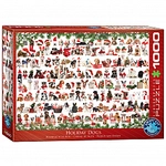 eurographics Puzzle - Weihnachtshunde - 1000 Teile 300898