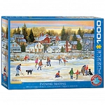 eurographics Puzzle - Abend Schlittschuhlaufen von Patricia Bourque - 1000 Teile