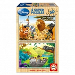 EDUCA Puzzle - Tierfreunde - Disney - 2x50 Teile 302818