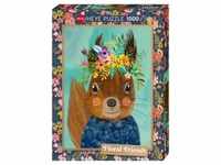 Heye Puzzle - Sweet Squirrel, Floral Friends - Standard 1000 Teile 291417