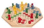 Klassik Games W&uuml;rfelspiel MAXI - Holzfiguren - Holzbrett - Ludo 241664