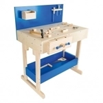 small foot Kinderwerkbank Blau mit Zubeh&ouml;r 287846