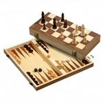 BG - Schach-Backgammon-Dame-Set - Feld 40 mm 242166