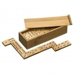 Philos Domino - Doppel 6 - Bambus - 28 Spielsteine 242470