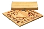 Mancala Kalaha f&uuml;r 2-4 Spieler - Hevea-Holz 242404