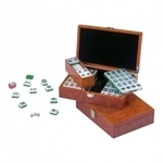 Philos Mah Jongg - Designbox - mit arabischen Zeichen - Wurzelholzdesign 242436