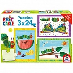 Schmidt Spiele Puzzle - Die kleine Raupe Nimmersatt - Raupe-Kokon-Schmetterling -
