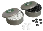 Philos Go-Spielsteine aus Glas - Set schwarz und wei&szlig; 242510
