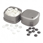 Philos Go-Spielsteine aus Glas - Set schwarz und wei&szlig; 242511