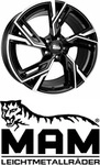 MAM Wheels MAMRS570165114338BP, MAM Wheels Rs5 Black Painted 7x16 ET 38 5/114.3