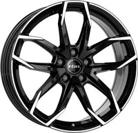 Rial LUC80945B53-1, Rial Lucca Diamond Black Front Polished 8x19 ET 45 5/108 Alufelge