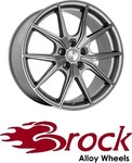 Brock 330391, Brock B40 Satin Black Matt 8x19 ET 36 5/120 Alufelge Schwarz