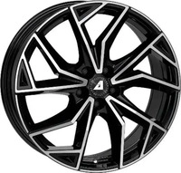 Alutec ADX2-70738V72-6, Alutec Adx.02 Diamond Black 7x17 ET 38 5/100 Alufelge Schwarz