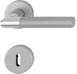 HOPPE T&uuml;rdr&uuml;cker Lecce Rosette BB F49/F9-2 verchromt Alu Stahl matt T&uuml;rgriff T&uuml;r