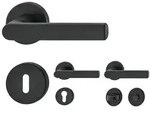 Hoppe T&uuml;rdr&uuml;cker Hamburg, BB, PZ,WC, Alu F9714M schwarz matt, Ausf&uuml;hrung: