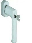 Hoppe Hamburg Fenstergriff, 0700S/UD9020, SecuForte, abschlie&szlig;bar, Farbe: F1
