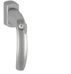 Hoppe New York Fenstergriff Griff 32-42 Alu F9 0810S/US10 100NM abschlie&szlig;bar