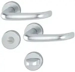 Hoppe T&uuml;rdr&uuml;cker San Francisco Rosette WC Edelstahl matt F69 T&uuml;rgriff...